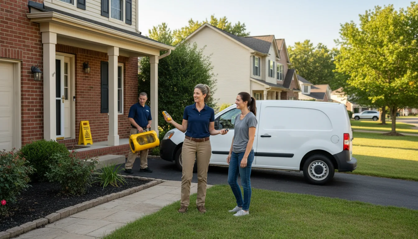 Residential water damage restoration in Rimrock, AZ